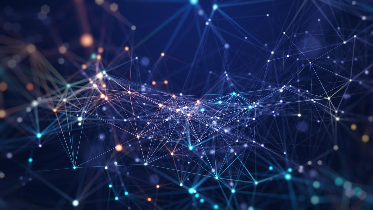 Technology network concept.