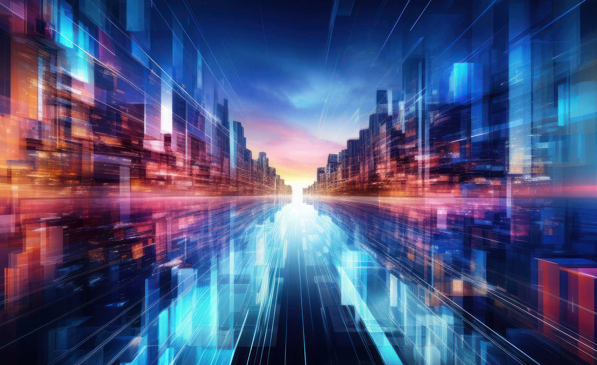 The Digital Abstract Impressions of IT Progress