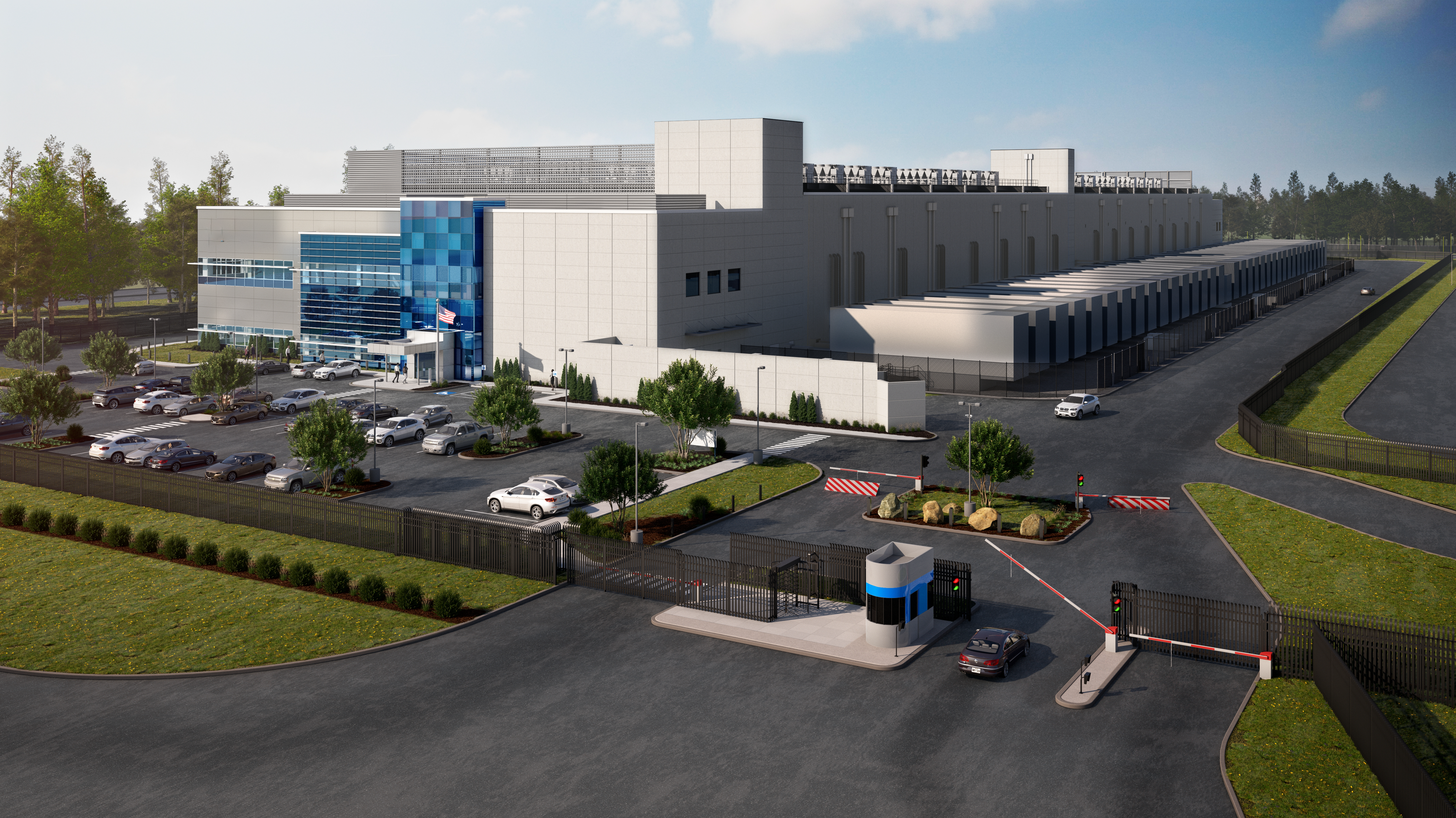 Rendering of the VA-9 data center in Virginia