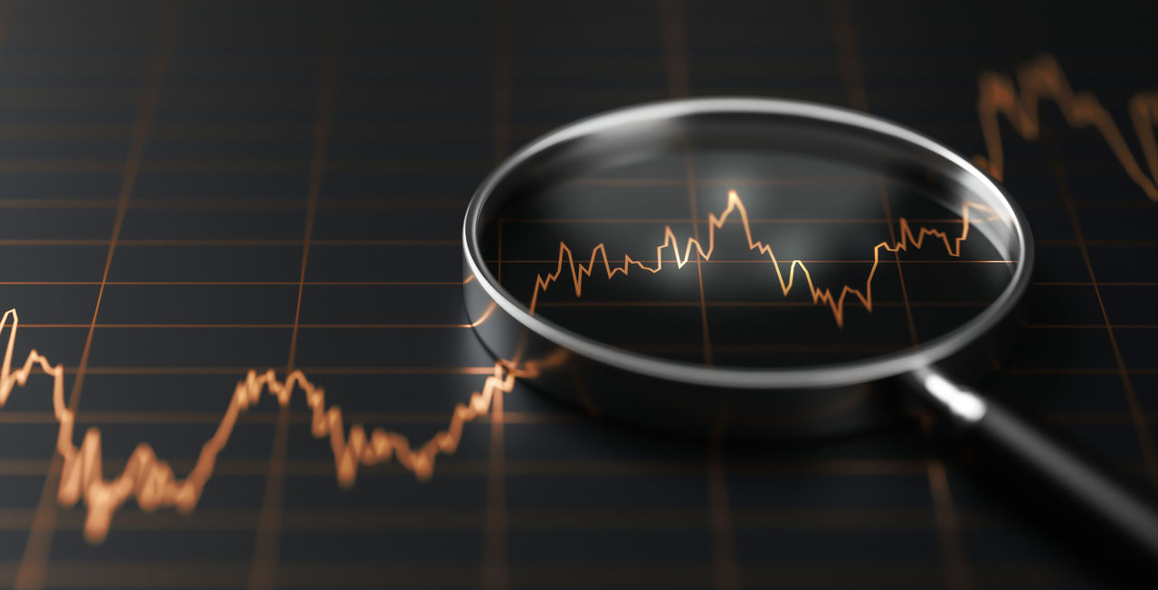 Gold trade chart stock analysis on growth financial business money market 3d background with profit investment exchange graph data concept and global economy currency diagram price marketing research.